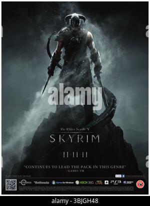 2011 The Elder Scrolls V Skyrim jeu vidéo promo Photo Stock - Alamy