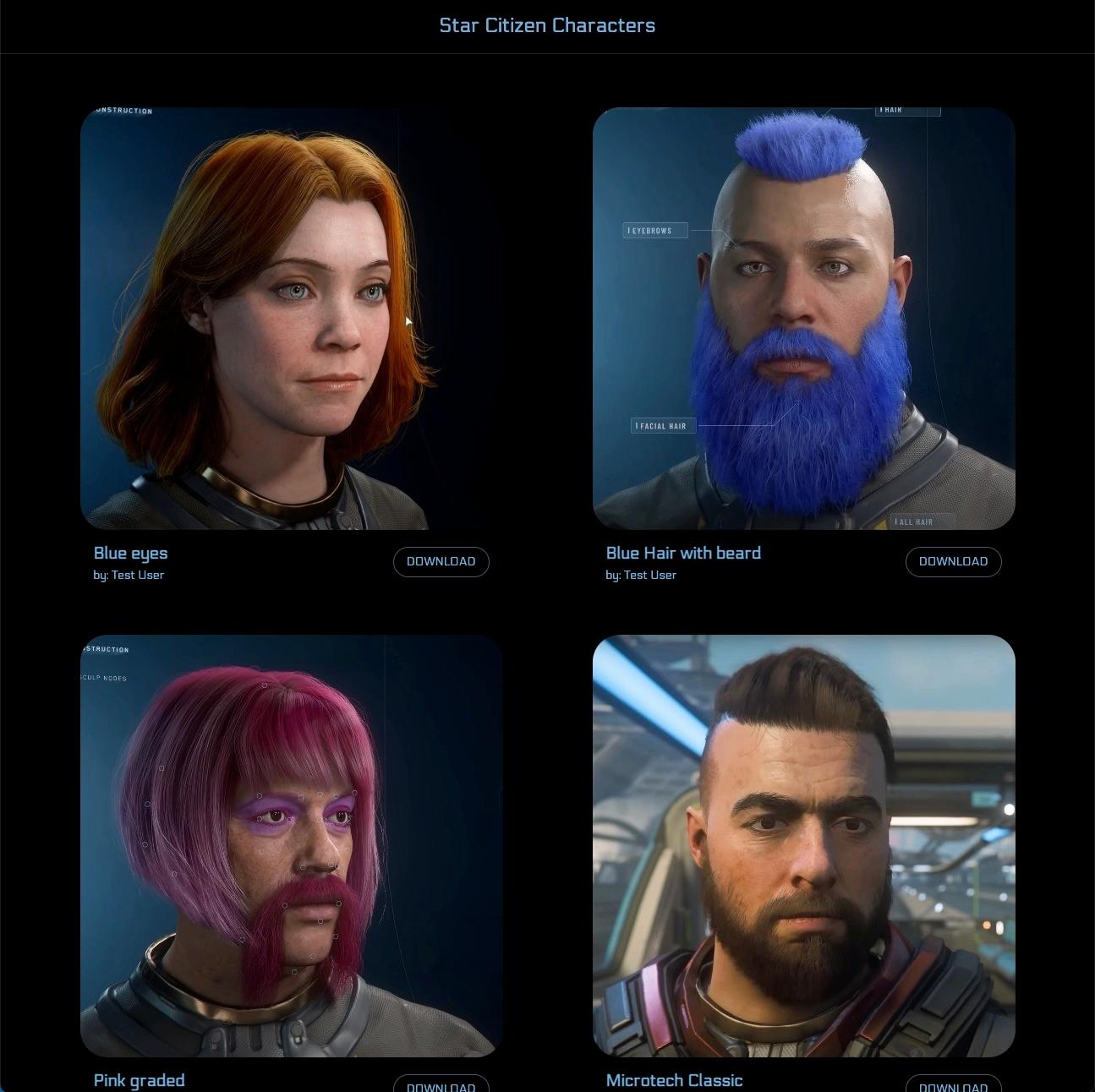 Star Citizen Characters - Characters library made by and for the community