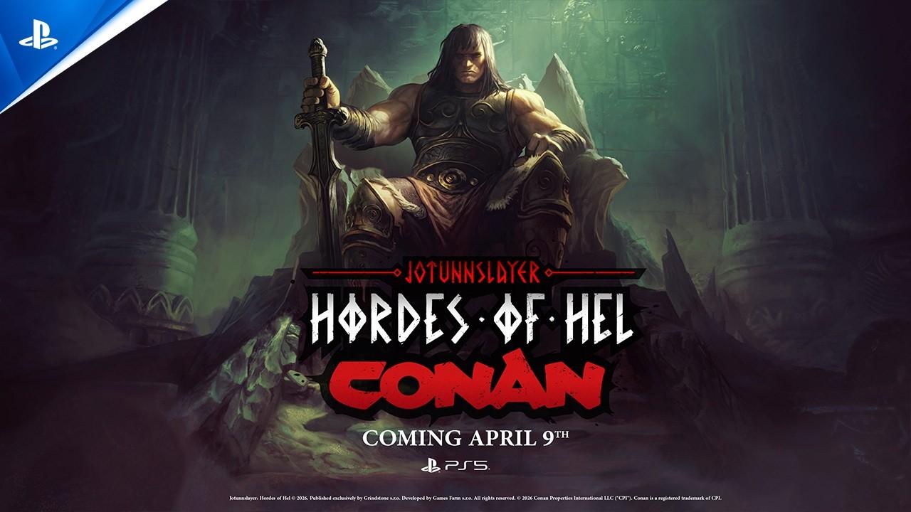 Jotunnslayer: Hordes of Hel - Conan DLC & Local Co-Op Announcement Trailer | PS5 Games
