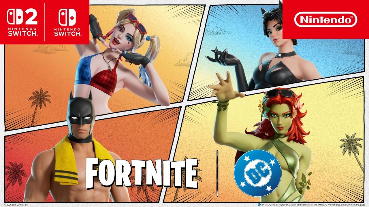 Fortnite Hot Bat Summer Gameplay Trailer Nintendo Switch 2